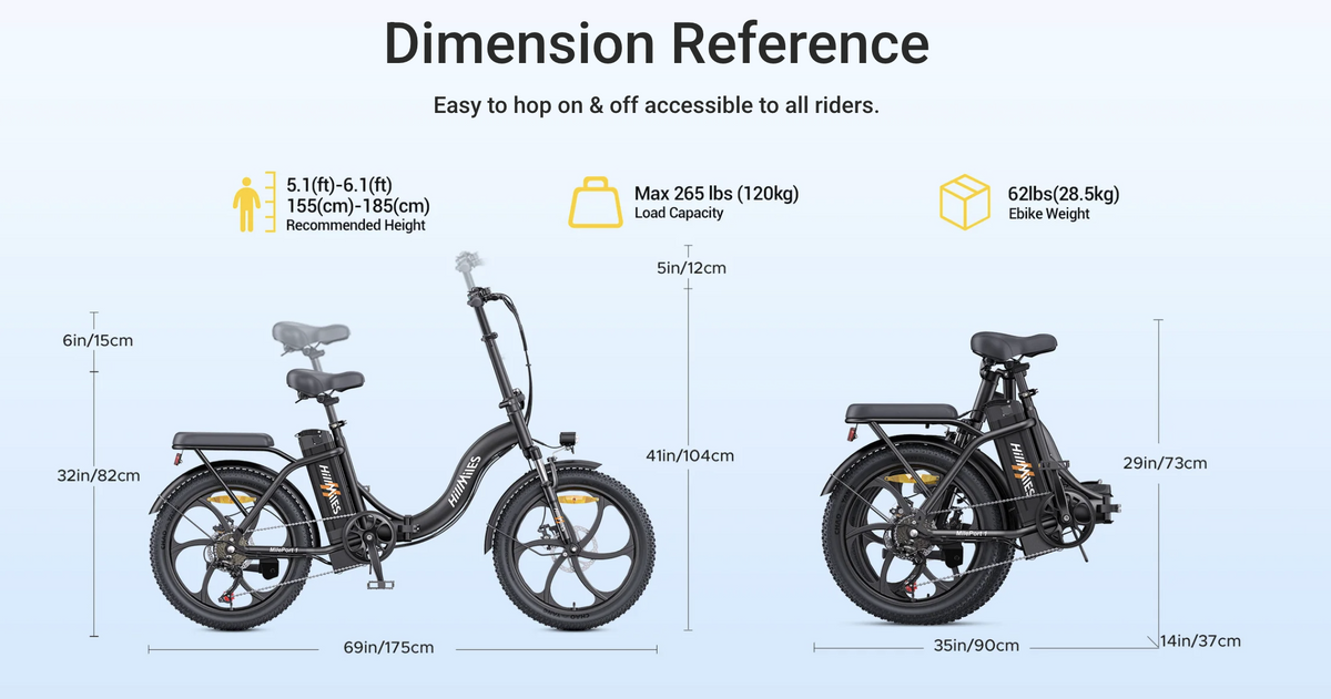 VERSAAL – Bici Elettrica Pieghevole 36V 13Ah
