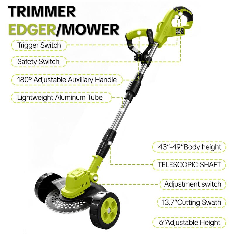 VERSAAL Cordless Electric Grass Trimmer