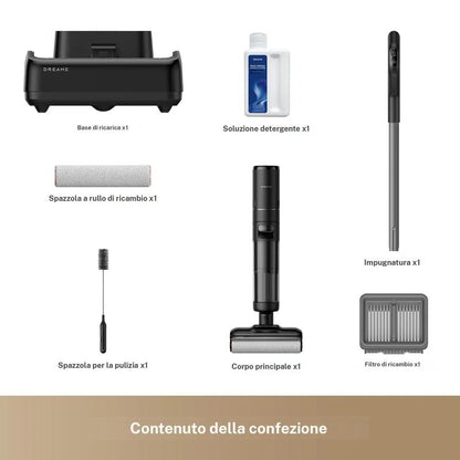 VERSAAL – Aspirapolvere Lavapavimenti Senza Fili 180°