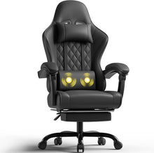 VERSAAL Sedia da Gaming Massaggiante con Poggiapiedi
