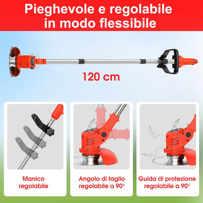 VERSAAL Tagliaerba a Batteria 21V Senza Fili