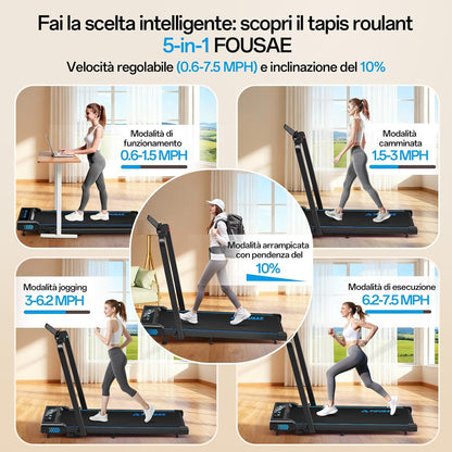 VERSAAL Tapis Roulant Elettrico Pieghevole