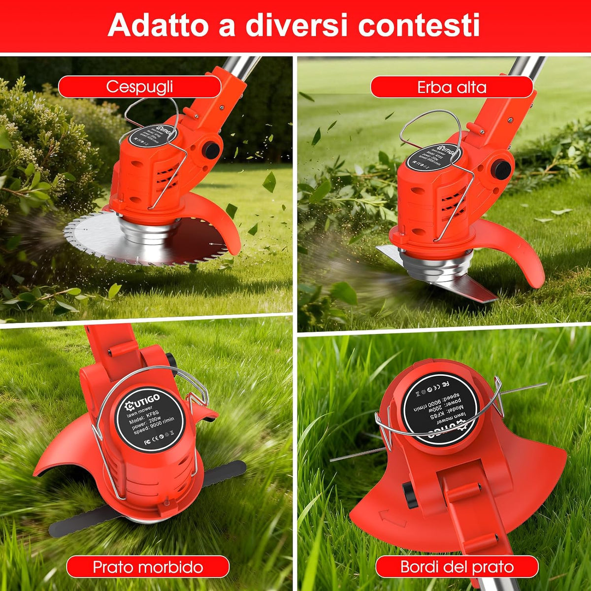 VERSAAL Tagliaerba a Batteria 21V Senza Fili