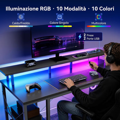 VERSAAL Scrivania Gaming Regolabile