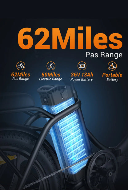VERSAAL – Bici Elettrica Pieghevole 36V 13Ah