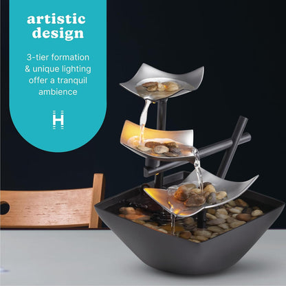 VERSAAL Tabletop Water Fountain