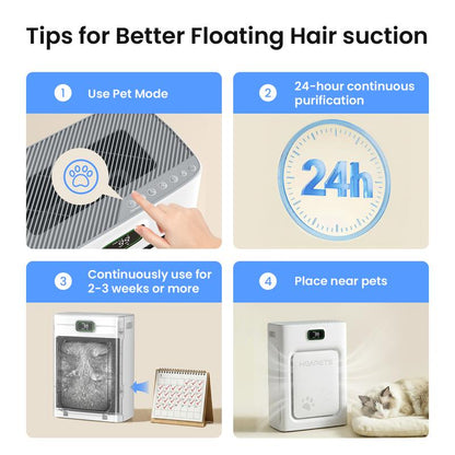 VERSAAL Pet Air Purifier with H13 HEPA Filter