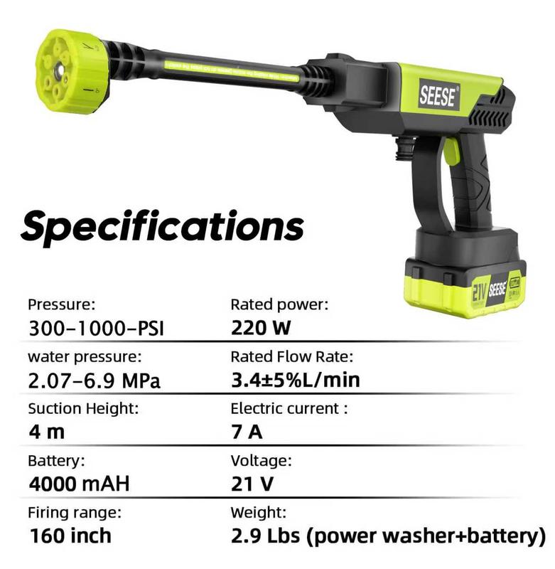 VERSAAL Cordless Pressure Washer