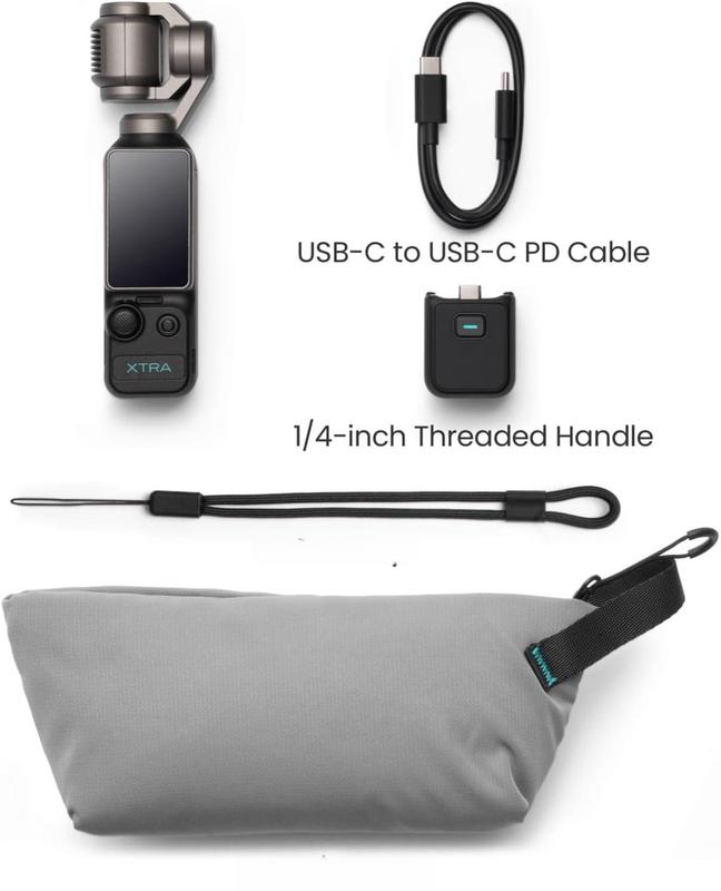 VERSAAL 4K Vlogging Camera with 3-Axis Stabilizer