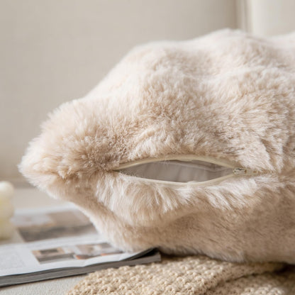 VERSAAL Pack of 2 Thick Plush Throw Pillow Covers Fluffy Wave
